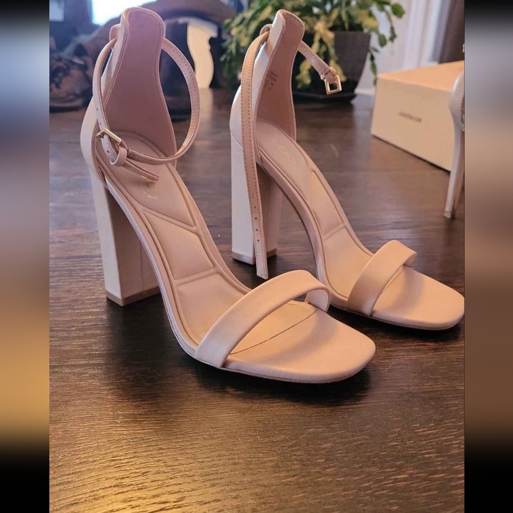 Aldo Nude High Heel Sandals